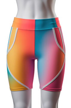 Maniqu&iacute; con licra para hacer ejercicio. Short deportivo. PNG