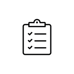 Clipboard icon. clipboard line icon vector	