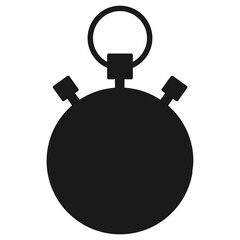 Minimalist stopwatch silhouette