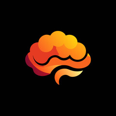 vector illustration of a burning cloud