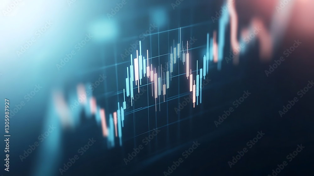 Poster Image of futuristic AI-driven quantum computing concepts applied to finance.