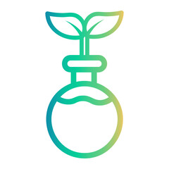 flask Line Gradient Icon