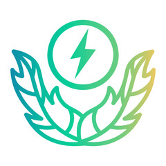 zero waste Line Gradient Icon