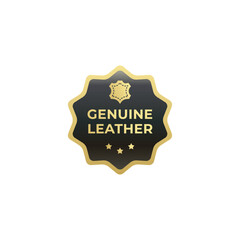 Genuine Leather label stamp vector isolated EPS. Best Genuine Leather logo for product packaging, websites, print design, element design, and more about Genuine Leather cloth.