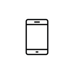 Mobile Phone Line Icon.  Smartphone Line Icon Vector
