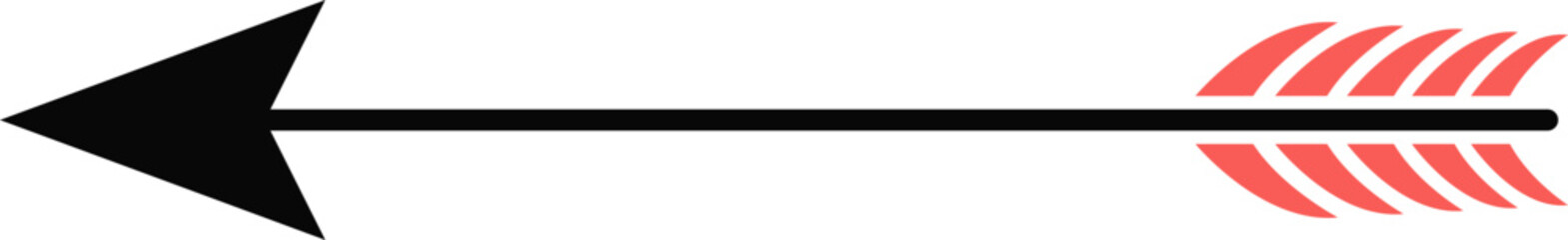 활 화살, 깃털 화살 벡터 일러스트