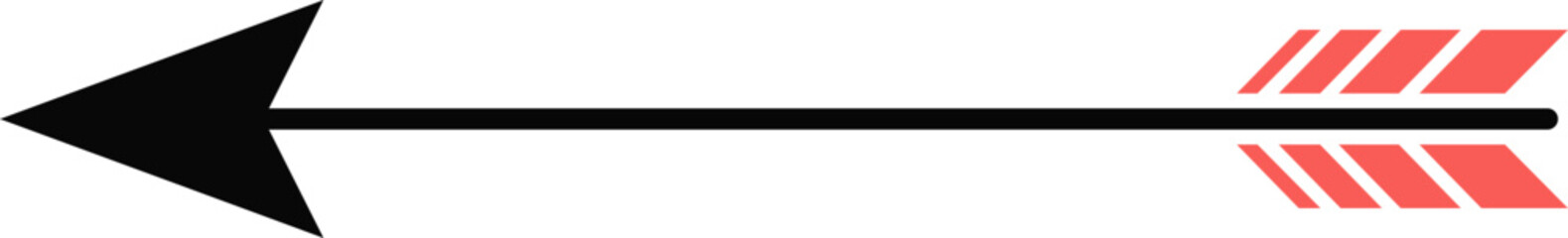 활 화살, 깃털 화살 벡터 일러스트