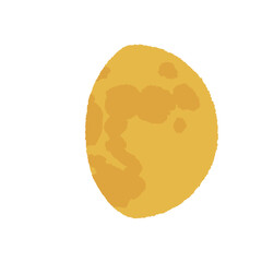アナログ手描き風の月