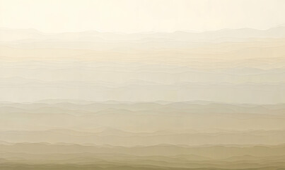 Fototapeta premium Abstract beige and cream layered mountain range illustration, perfect for backgrounds and design projects. Subtle texture and calming tones.