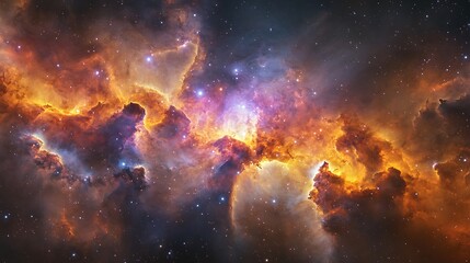 Colorful Cosmic Nebula