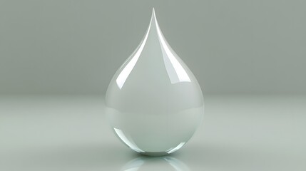 Fototapeta premium Realistic 3D Render of a Single Water Drop