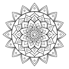 abstract flower pattern