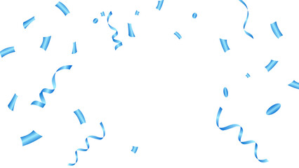 blue confetti party celebration background template