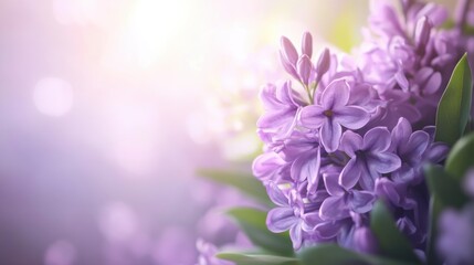 Beautiful background template made of Spring flowers.