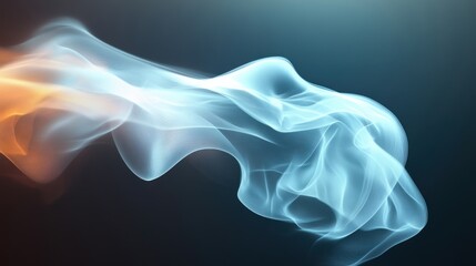 Fototapeta premium Abstract Light Pattern with Blue and Orange Gradient