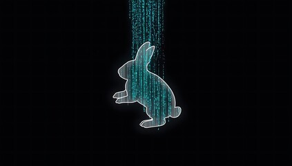 Digital rabbit in the matrix