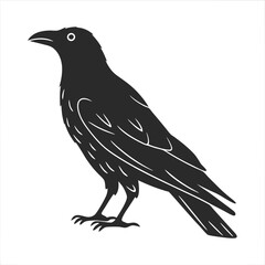Crow Silhouette vector illustration