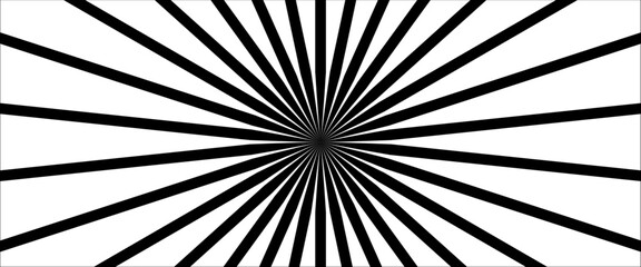 Obraz premium Abstract black and white Sunburst background. It used for Web, Mobile Applications, Desktop background. 