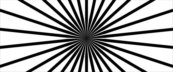 Obraz premium Abstract black and white Sunburst background. It used for Web, Mobile Applications, Desktop background. 