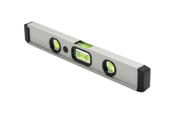 Using a Silver Spirit Level for Accurate Measurement in Construction