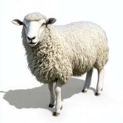 Sheep transparent PNG with shadow