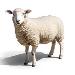 Fototapeta premium Sheep transparent PNG with shadow