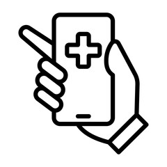 Technology In Health Icon