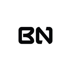 BN monogram logo design letter text name symbol monochrome logotype alphabet character simple logo