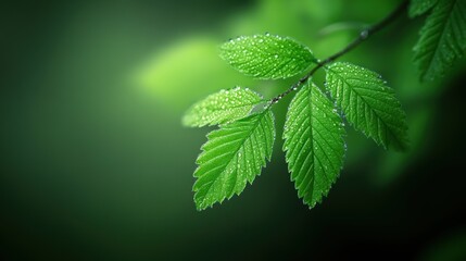 Fresh green theme featuring tree leaf Spring background.