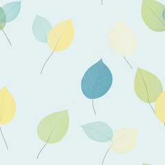 Repetitive seamless pattern of leaf foliage for fabric design.