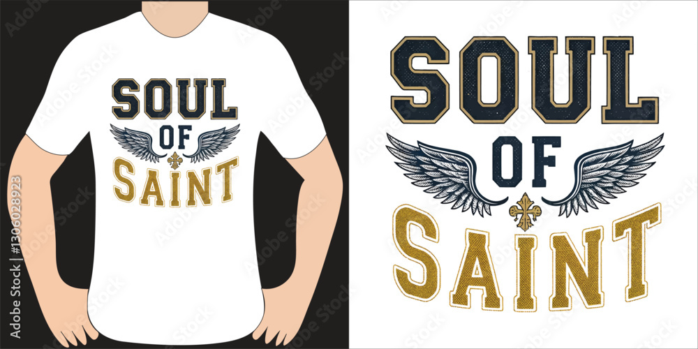 Fototapete this bold and stylish typography t-shirt features an eye-catching text-based design that combines mo