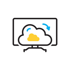Multi color icon for computing cloud