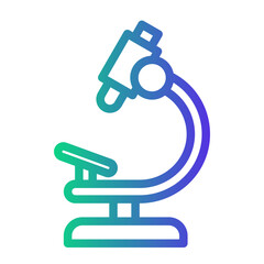 microscope Line Gradient Icon