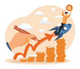  Business concept. Profitable investment.