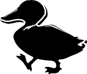 duck icon isolated on white background