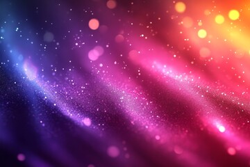 Obraz premium Abstract glowing lights in vibrant neon colors with a bokeh effect