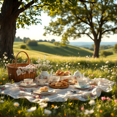 자연속꽃밭피크닉데이트