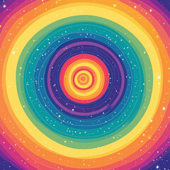 Obraz premium cycle rainbow Graphic Design Pattern Background