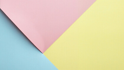 pink paper on a yellow background