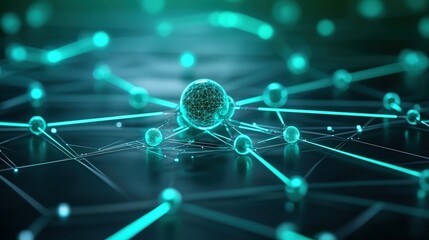 Exploring molecular structures laboratory digital art abstract close-up intricate design