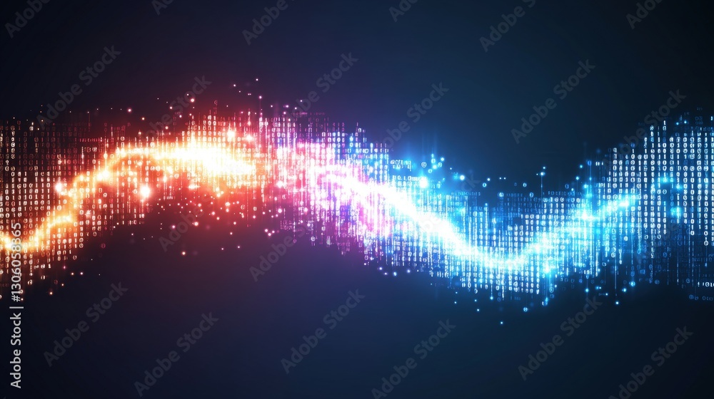 Poster an abstract background featuring glowing elements creating a dreamy and enigmatic visual experience 
