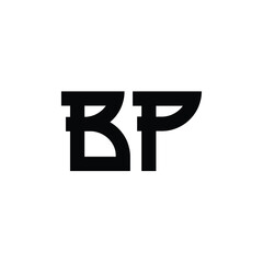 BP monogram logo design letter text name symbol monochrome logotype alphabet character simple logo