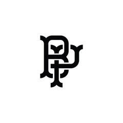 BP monogram logo design letter text name symbol monochrome logotype alphabet character simple logo