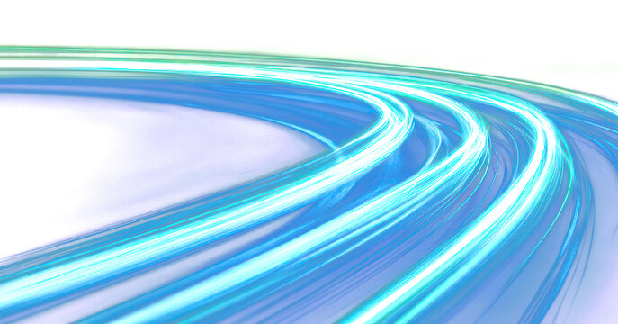 PNG Neon green light streaks background night futuristic.