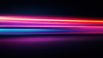 A bright abstract light streaks forming geometric patterns across a smooth surface, with space for promotional copy.