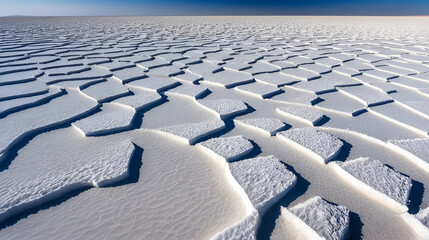 Naklejka premium salt desert - chott el jerid - tunisia
