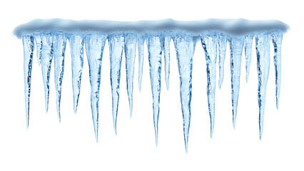 icicle on transparent background