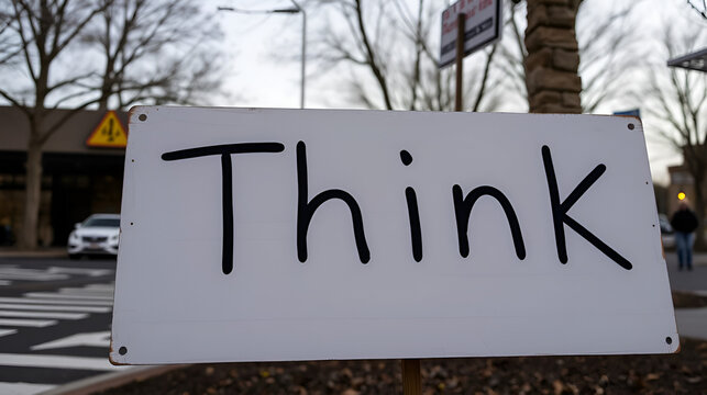 think sign