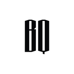 BQ monogram logo design letter text name symbol monochrome logotype alphabet character simple logo