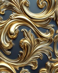 A mesmerizing swirl of gold, its edges blurred and softened by the play of light and shadow, creating an abstract backdrop that exudes elegance and warmth. 